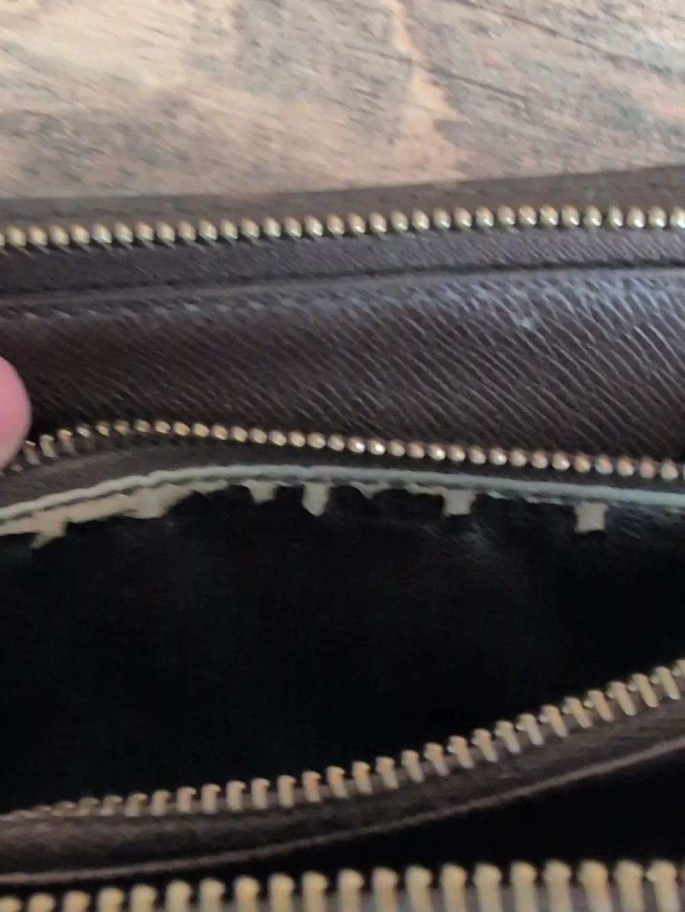 Louis Vuitton Rich Brown Damier Ebene Leather Zippy Long Wallet